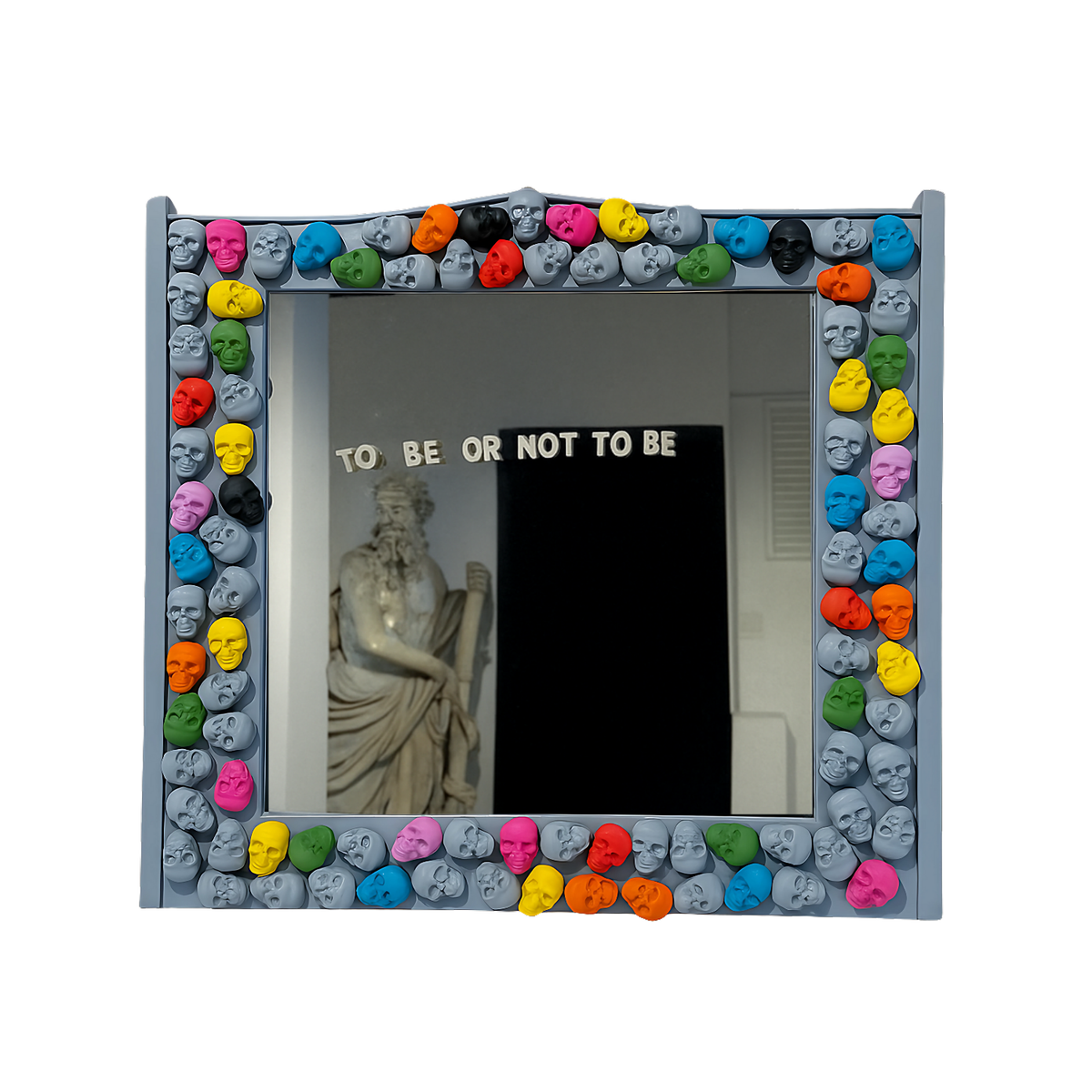 Design Wall Mirror Color Skull ürün görseli
