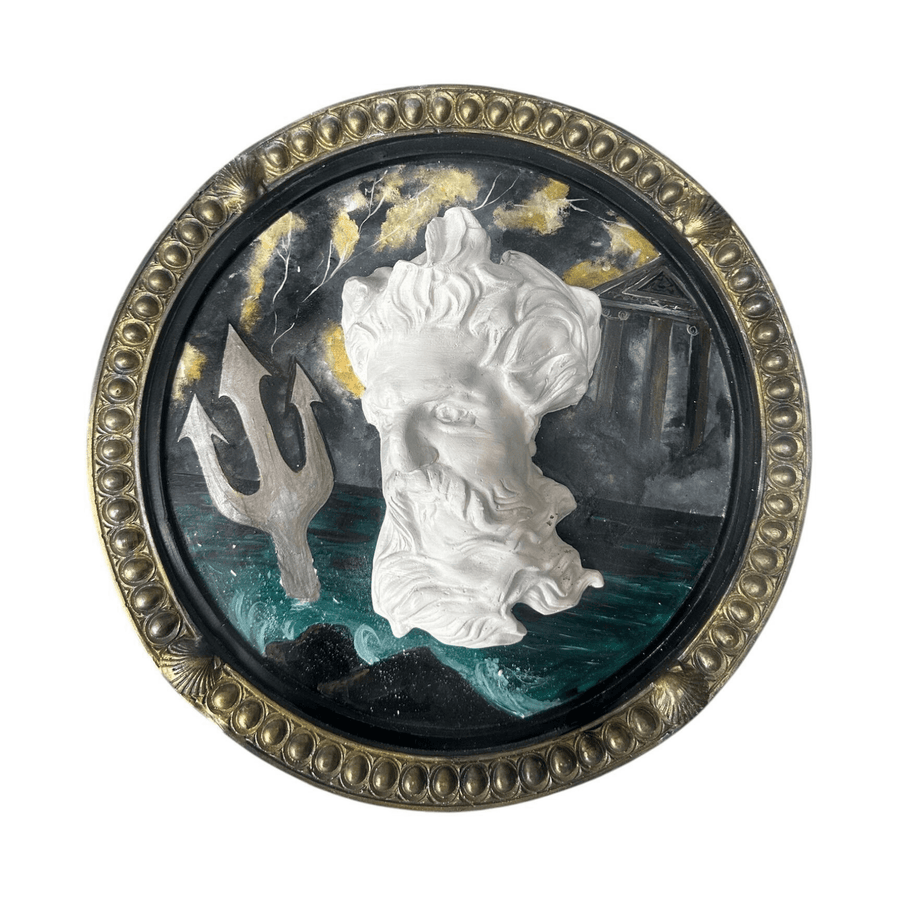 Poseidon Rölyef Tablo Heykel - vinterro