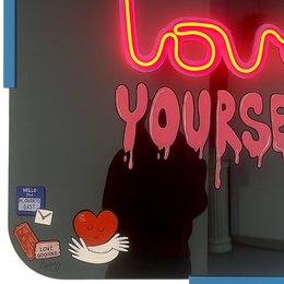 Design Wall Mirror Love Yourself