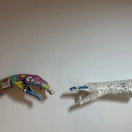 The Creation of Adam Sculpture - vinterro