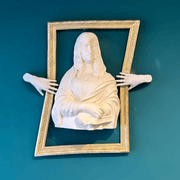 Design Mona Lisa Wall Bust Sculpture - vinterro