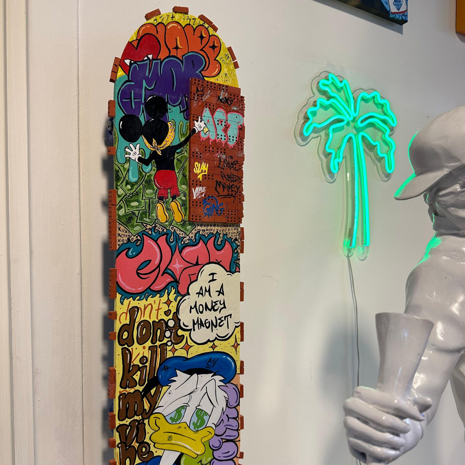 Pop Art Skateboard Tablo