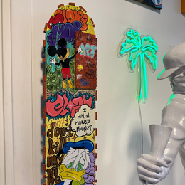 Pop Art Skateboard Tablo