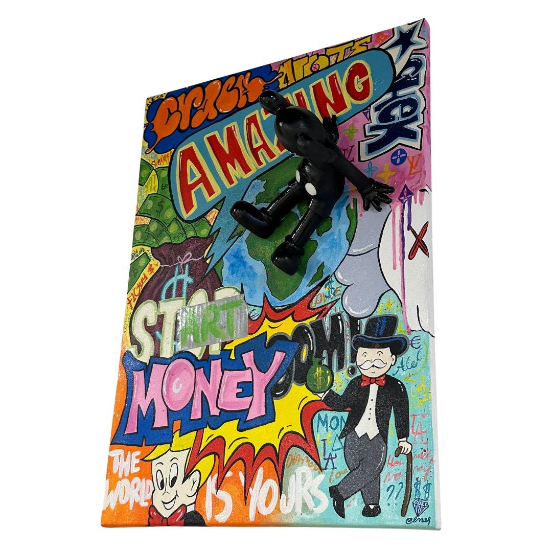 Kaws Pop Art World Tablo