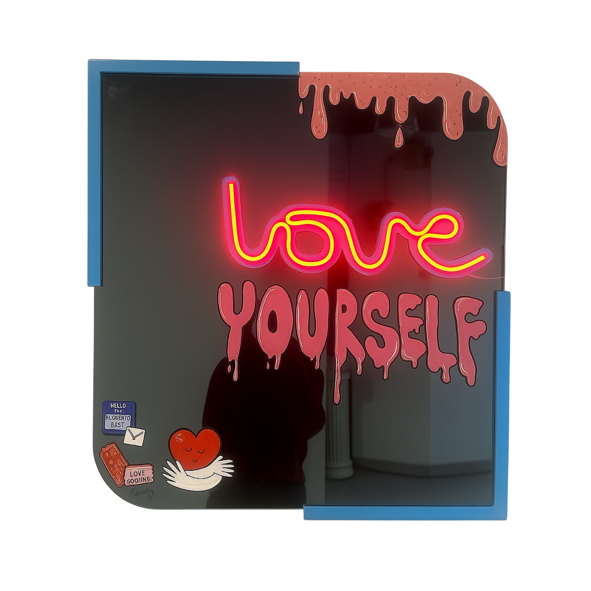 Design Wall Mirror Love Yourself ürün görseli