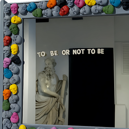 Design Wall Mirror Color Skull