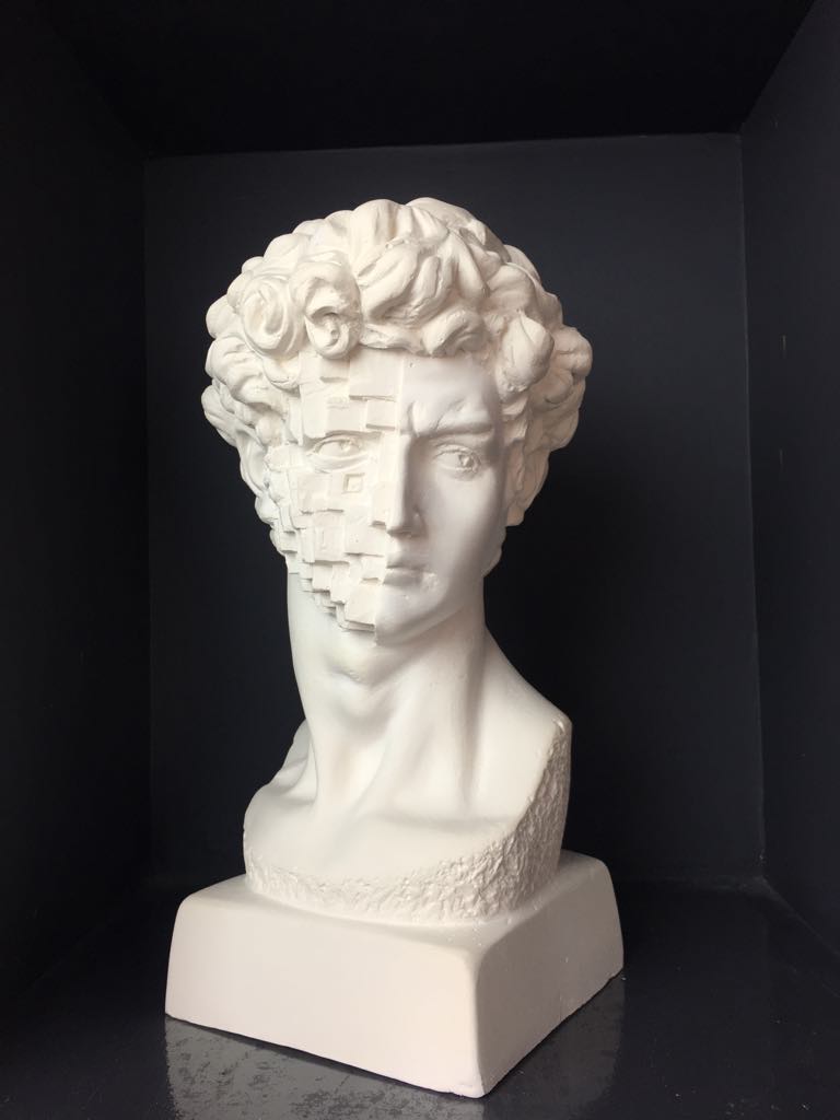 Design David Bust-Pixels Face