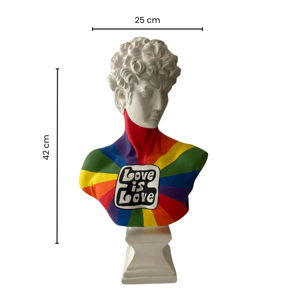 Love is Love David Sculpture - vinterro