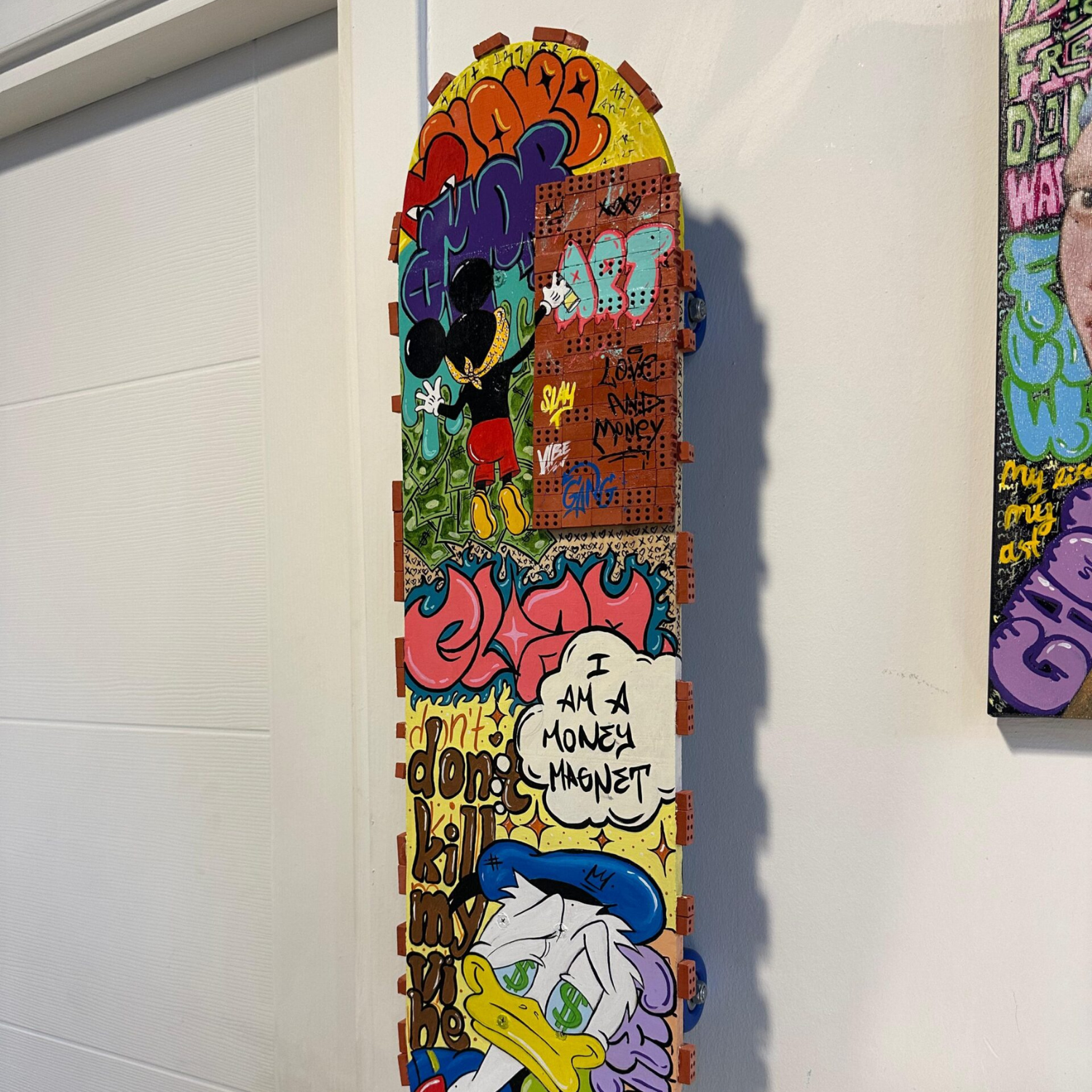 Pop Art Skateboard Tablo