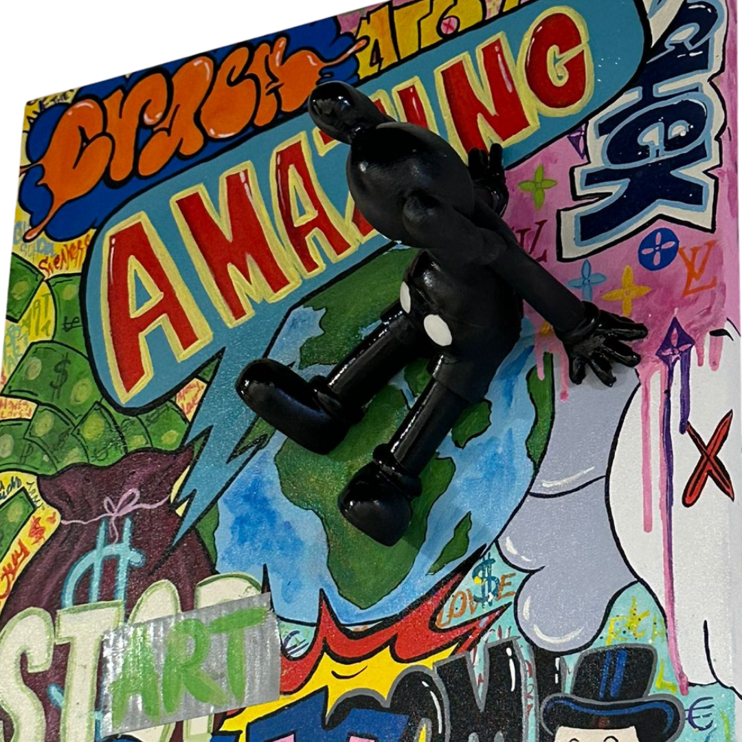 Kaws Pop Art World Tablo