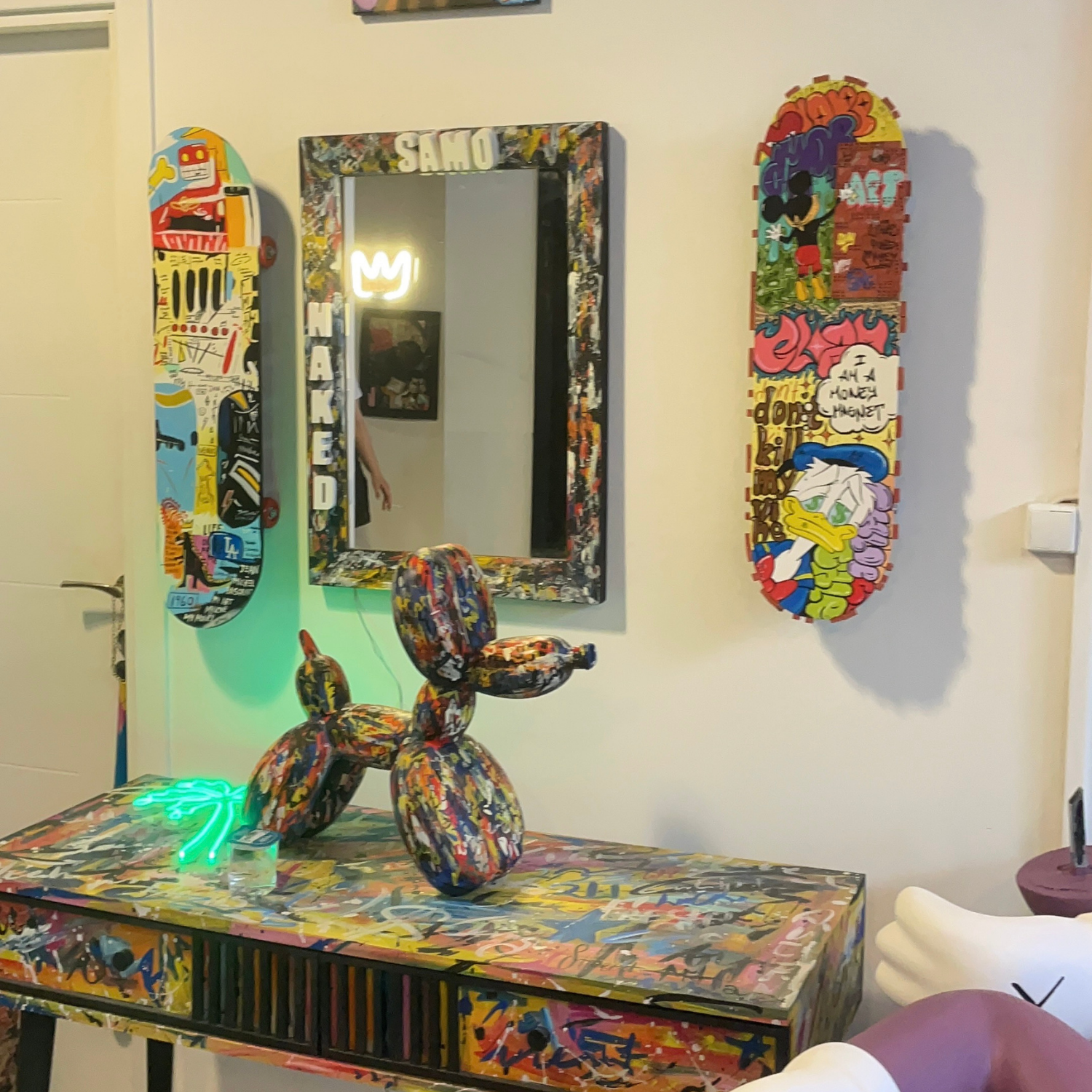 Pop Art Skateboard Tablo