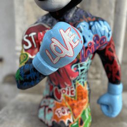 Design Boksör Mickey Pop Art – 2 Heykel - vinterro