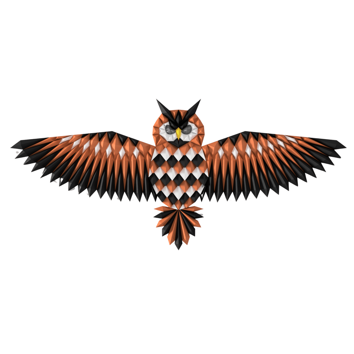 GEOMETRIC OWL WALL ART - vinterro