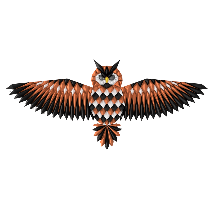 GEOMETRIC OWL WALL ART - vinterro