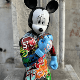 Design Boksör Mickey Pop Art – 2 Heykel - vinterro