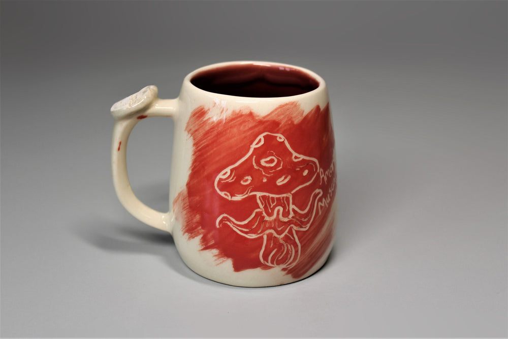 Amanita Muscaria Handled Mug | Drag&Drop
