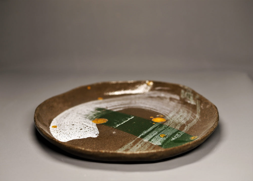 Wabi Sabi Green Touch Plate | Drag&Drop