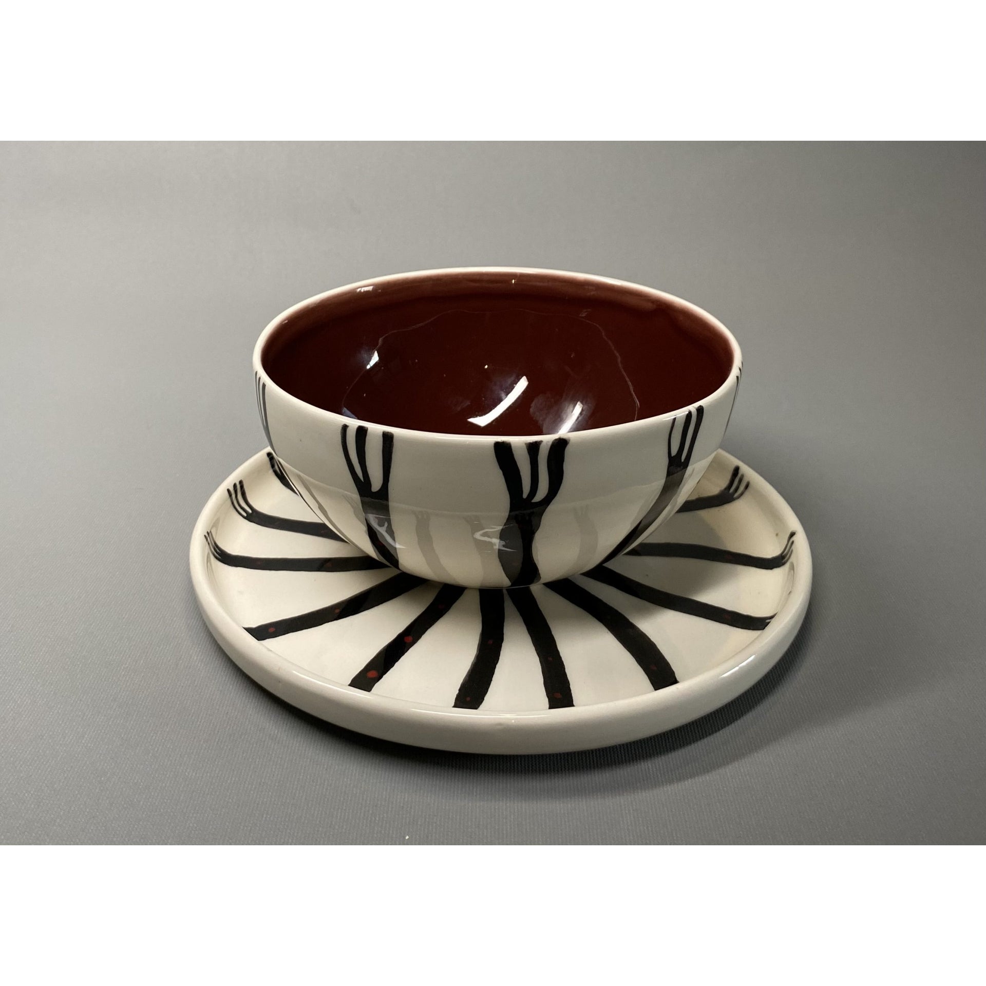 Deep Red Bowl&Tabak Set | Drag&Drop