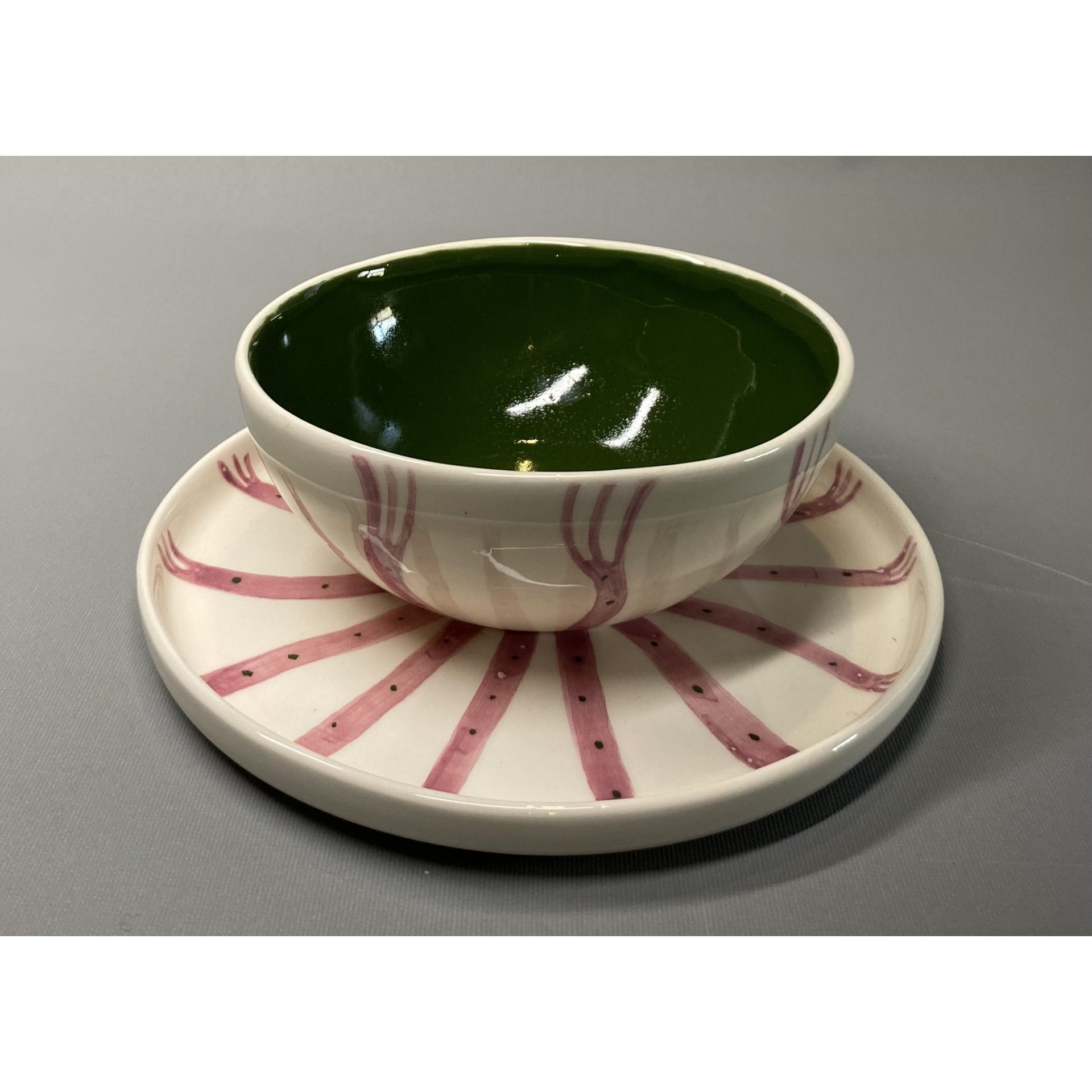 Deep Green Bowl&Tabak Set | Drag&Drop