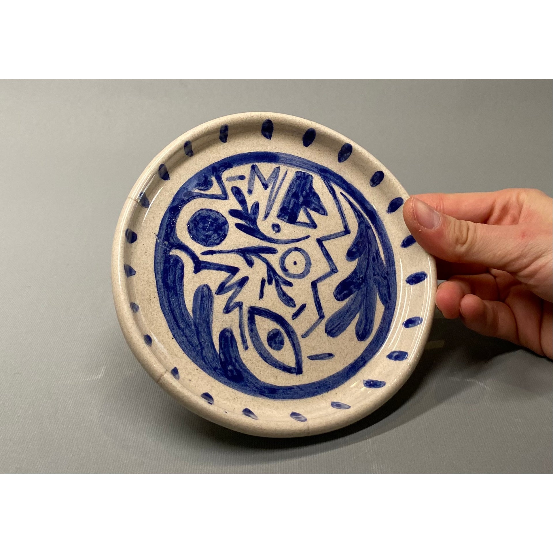 Blue Wolves Tiny Plate | Drag&Drop