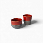 Dokulu Bardak Kırmızı – seramik – görsel 2