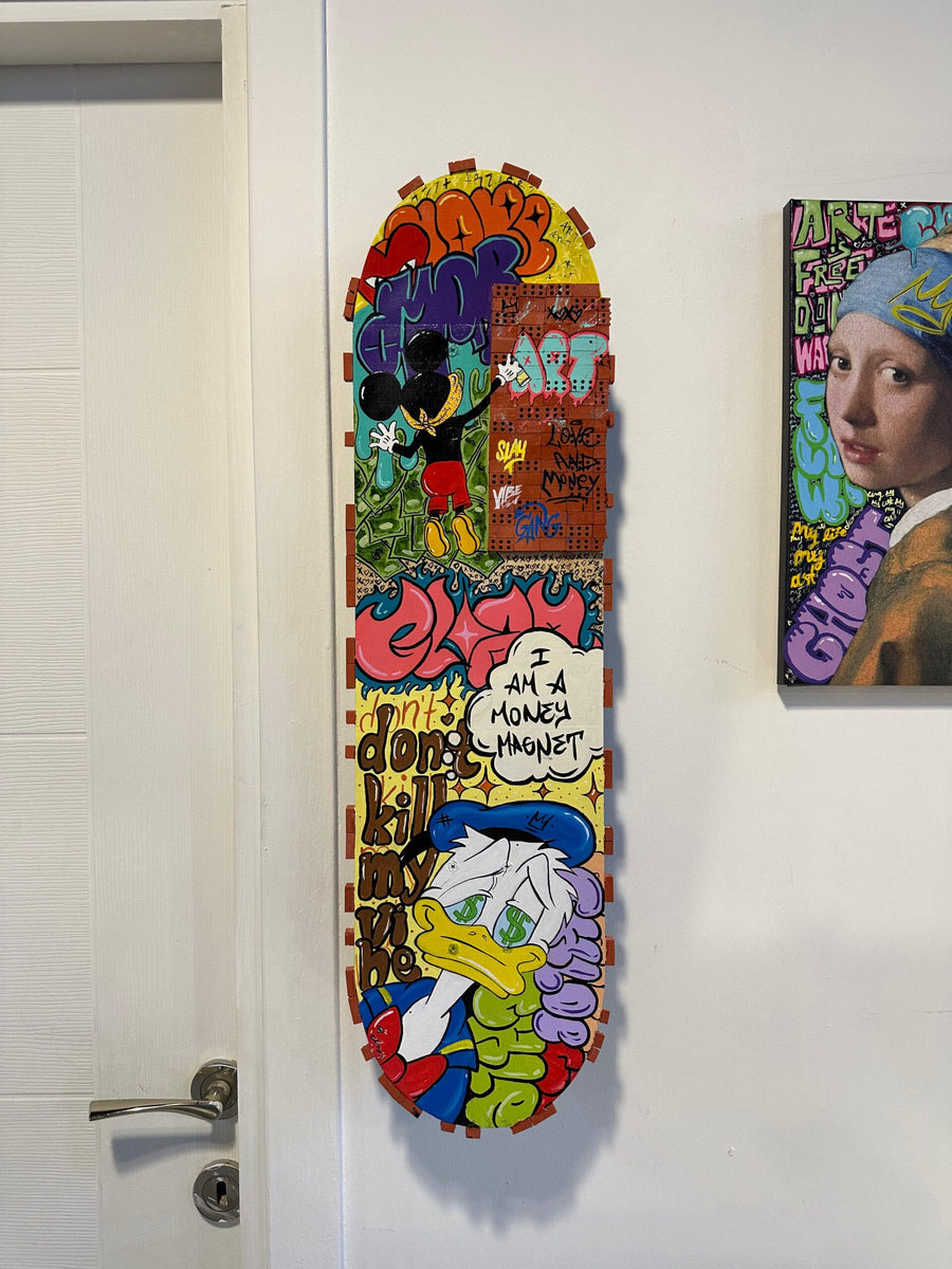 Pop Art Skateboard Tablo ürün görseli