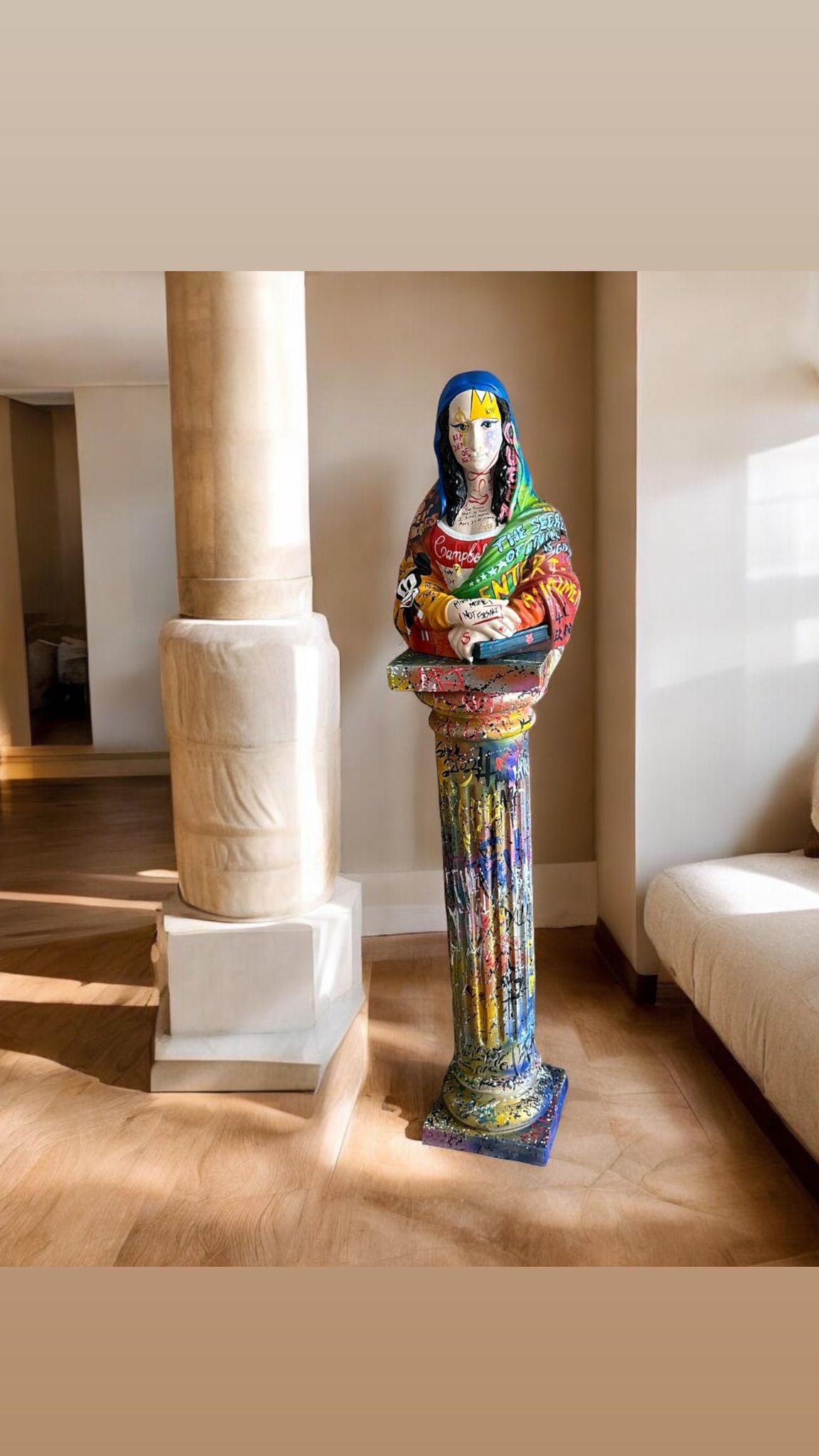 Pop Art Mona Lisa x Street Art Column