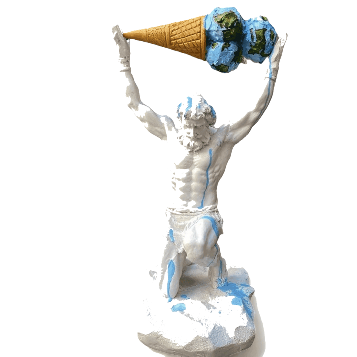 Atlas-Ice Cream Statue – koleksiyon heykeli şeffaf ana ürün görseli | Drag&Drop