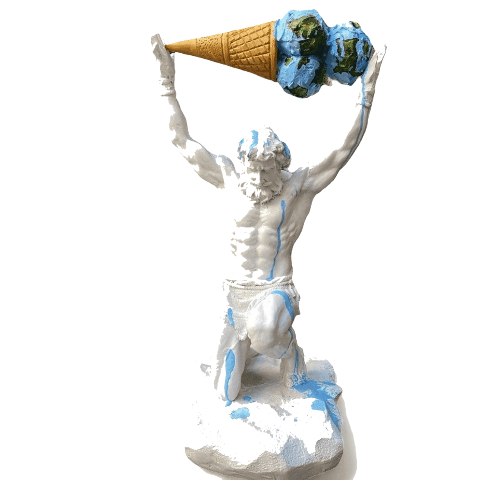 Drag&Drop transparent product image - Atlas-Ice Cream Statue