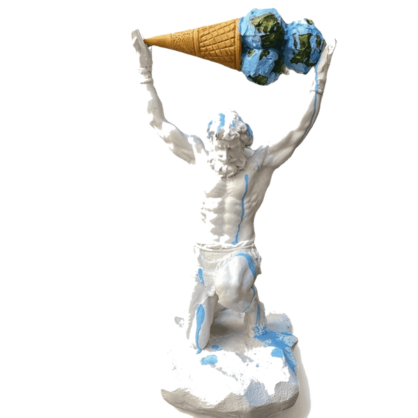 Atlas-Ice Cream Statue
