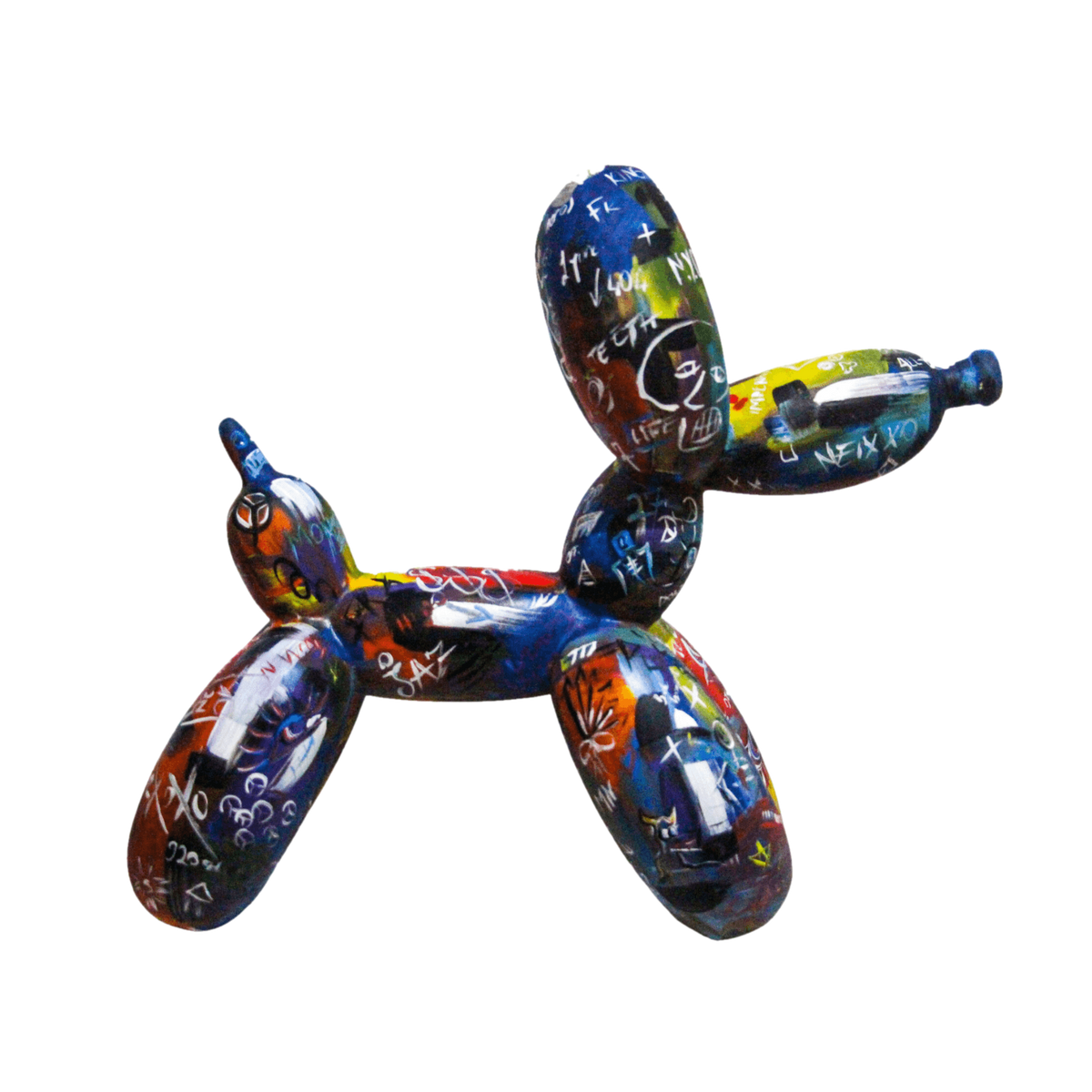 Design Basquiat Balloon Dog – Pop Art heykel şeffaf ana ürün görseli | Drag&Drop