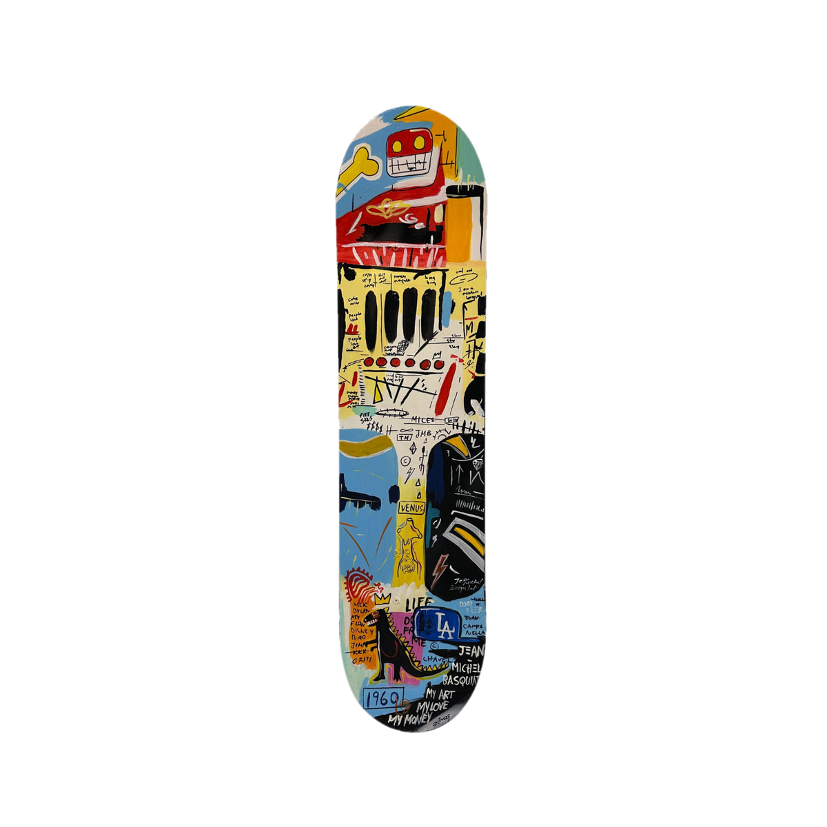 Basquiat 2 – Skateboard Tablo – tablo şeffaf ana ürün görseli | Drag&Drop