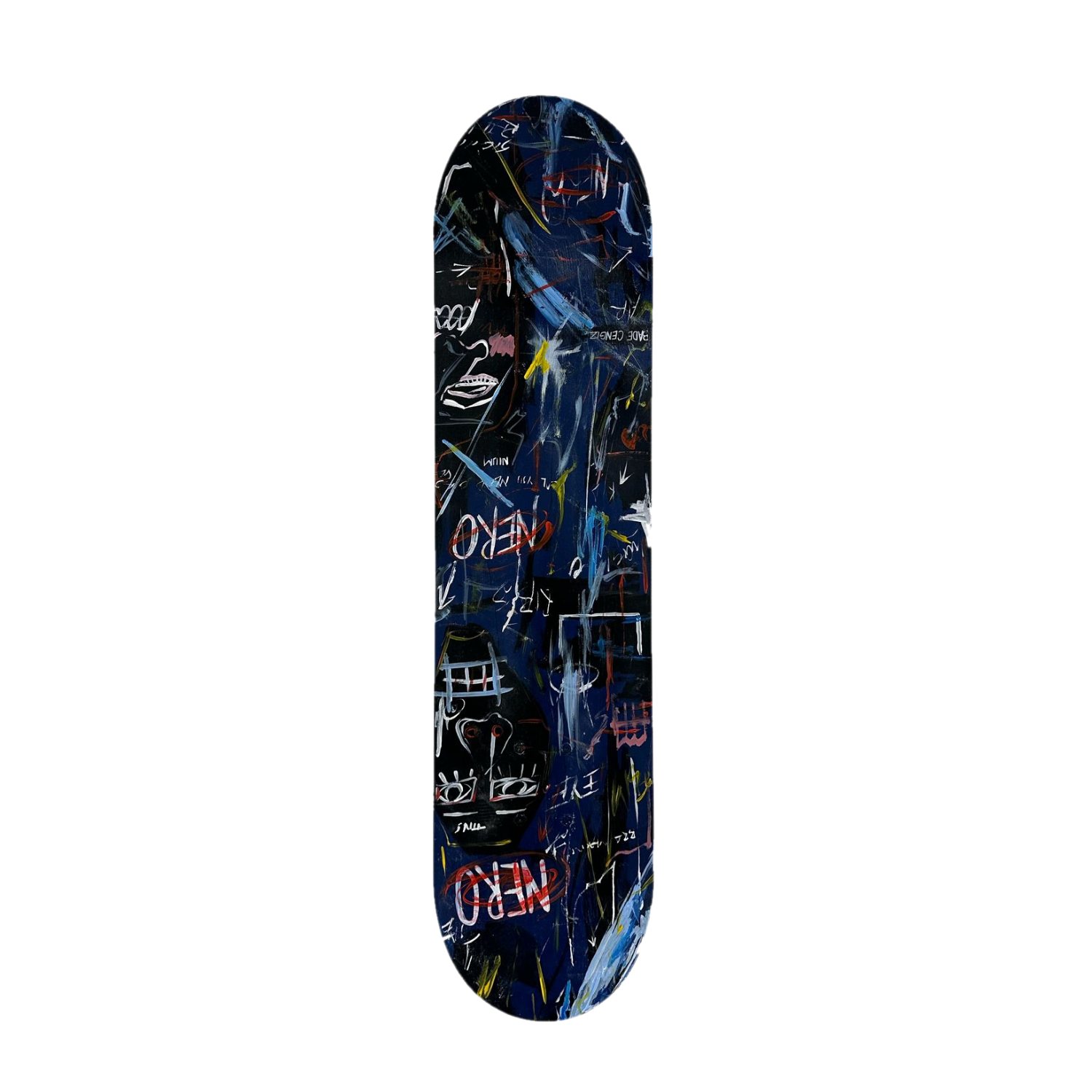Drag&Drop transparent product image - Basquiat Skateboard Tablo