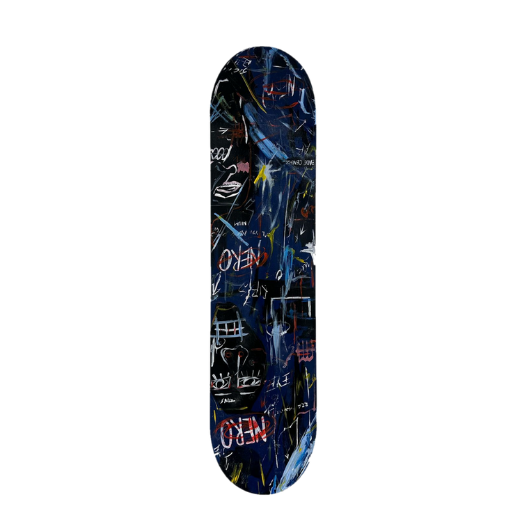 Drag&Drop transparent product image - Basquiat Skateboard Tablo
