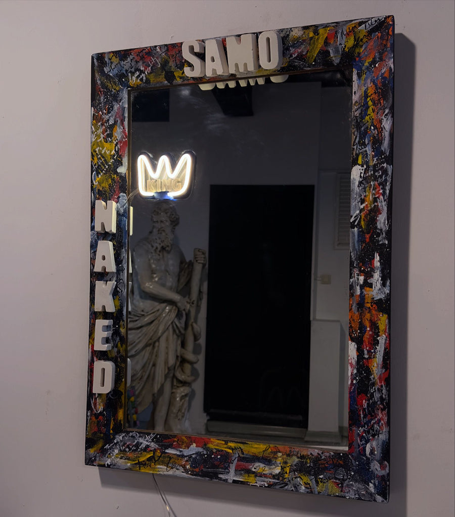 Design Wall Mirror Basquiat ürün görseli