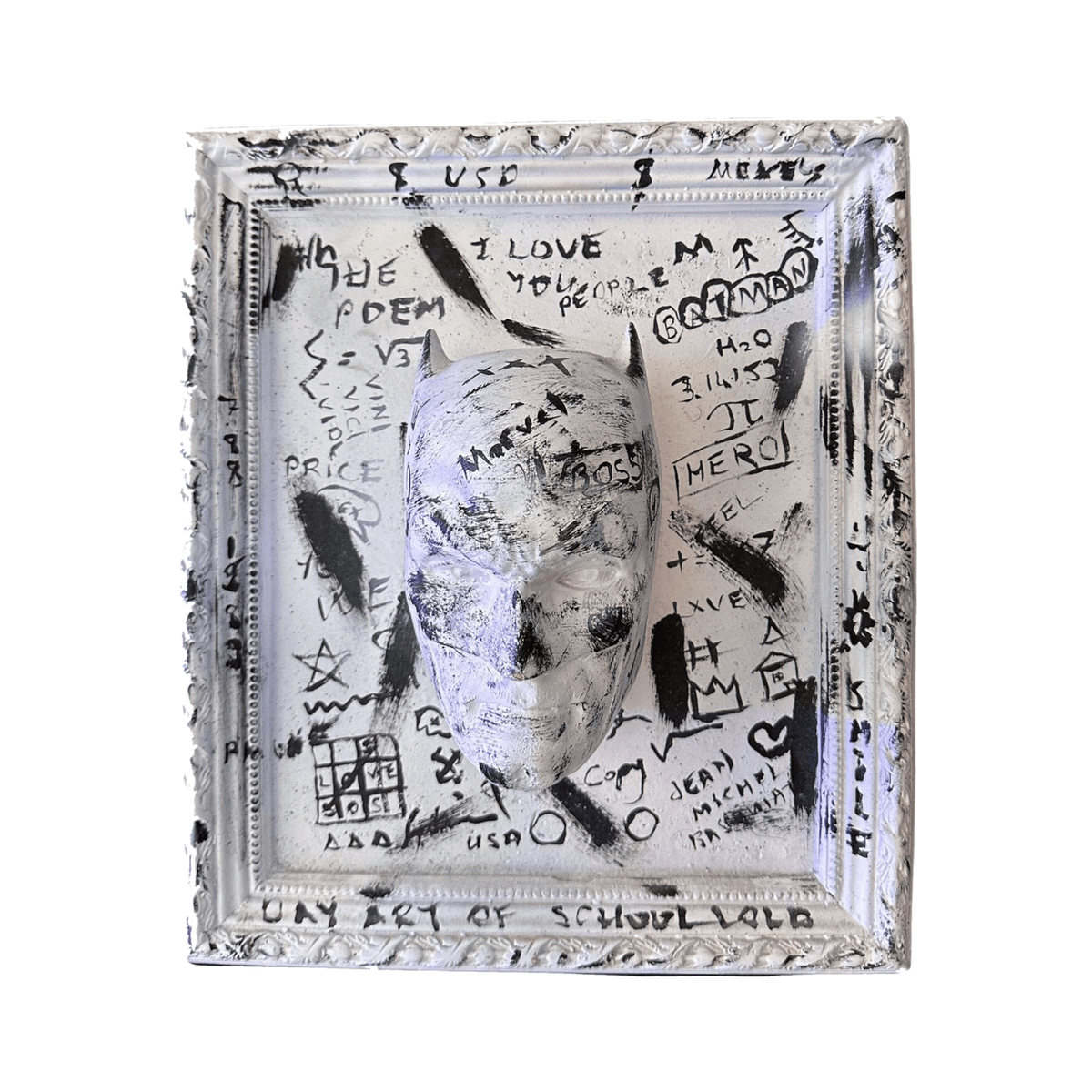 Drag&Drop transparent product image - Batman Basquiat Tablo