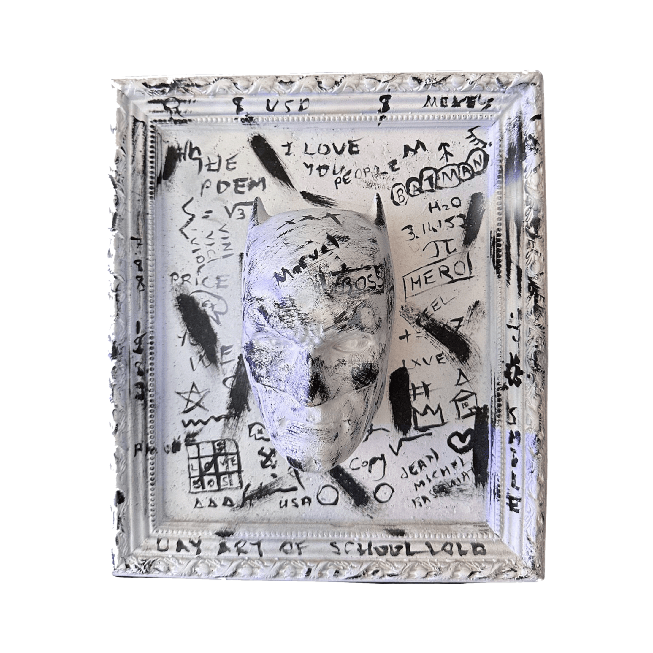 Drag&Drop transparent product image - Batman Basquiat Tablo