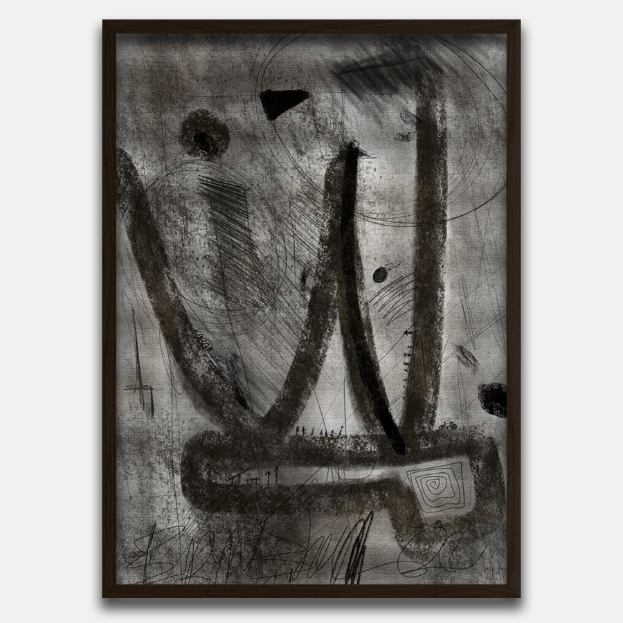 Coal 1 - Abstract Collection - Baskı — görsel 1