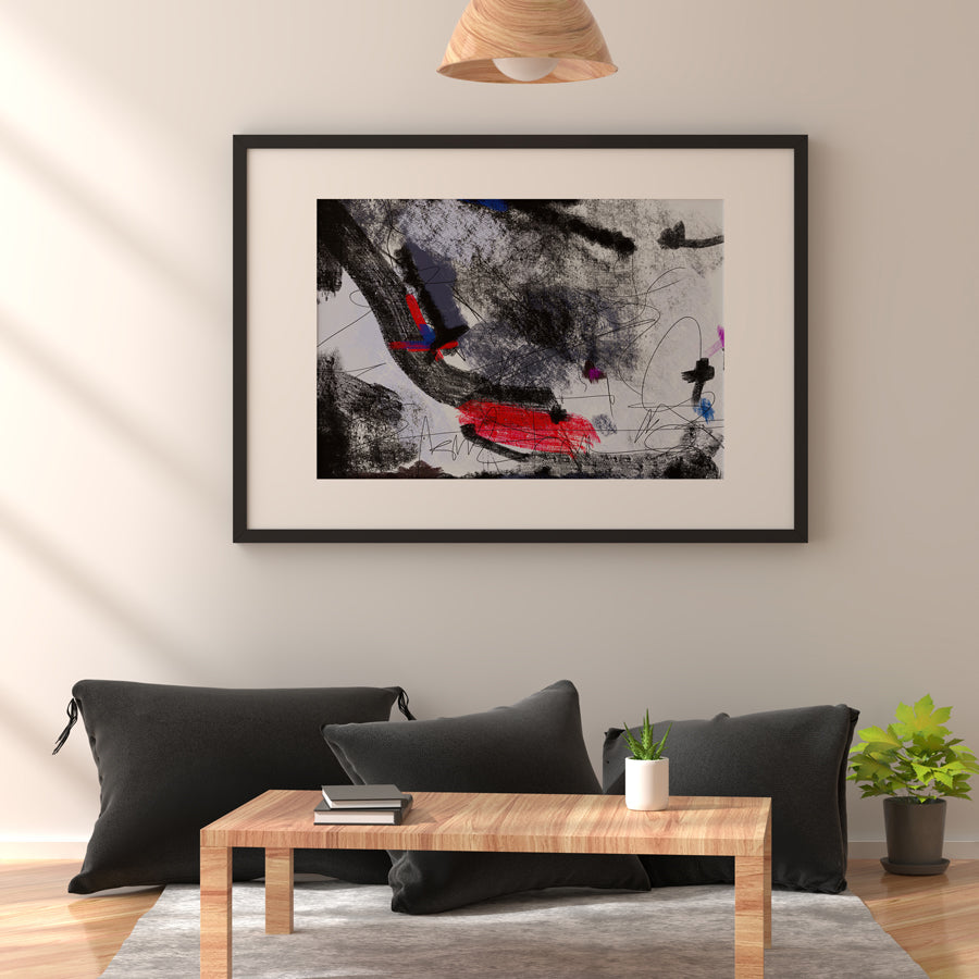Coal 2 - Abstract Collection - Baskı — görsel 2