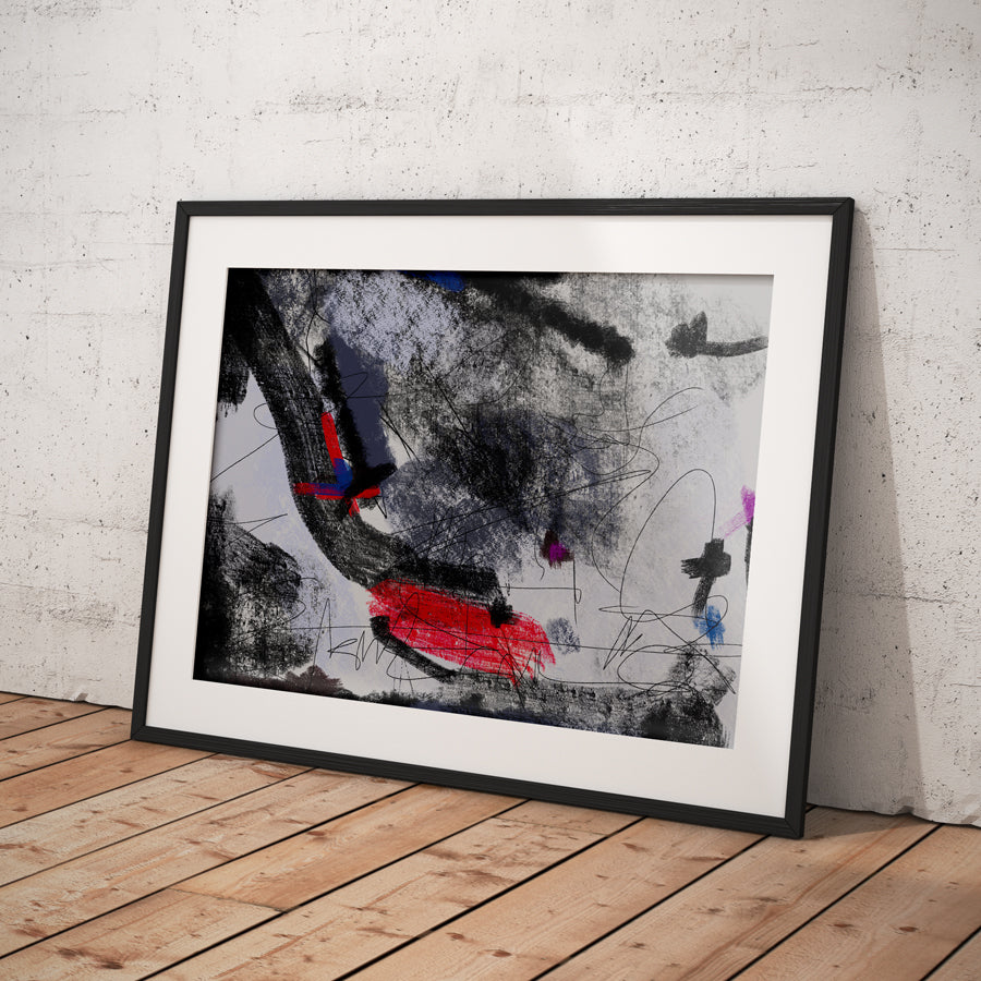 Coal 2 - Abstract Collection - Baskı — görsel 3