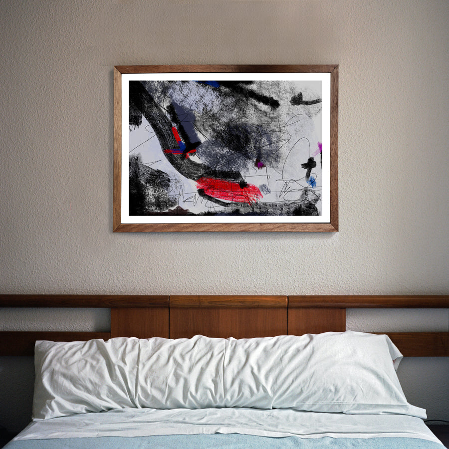 Coal 2 - Abstract Collection - Baskı — görsel 4