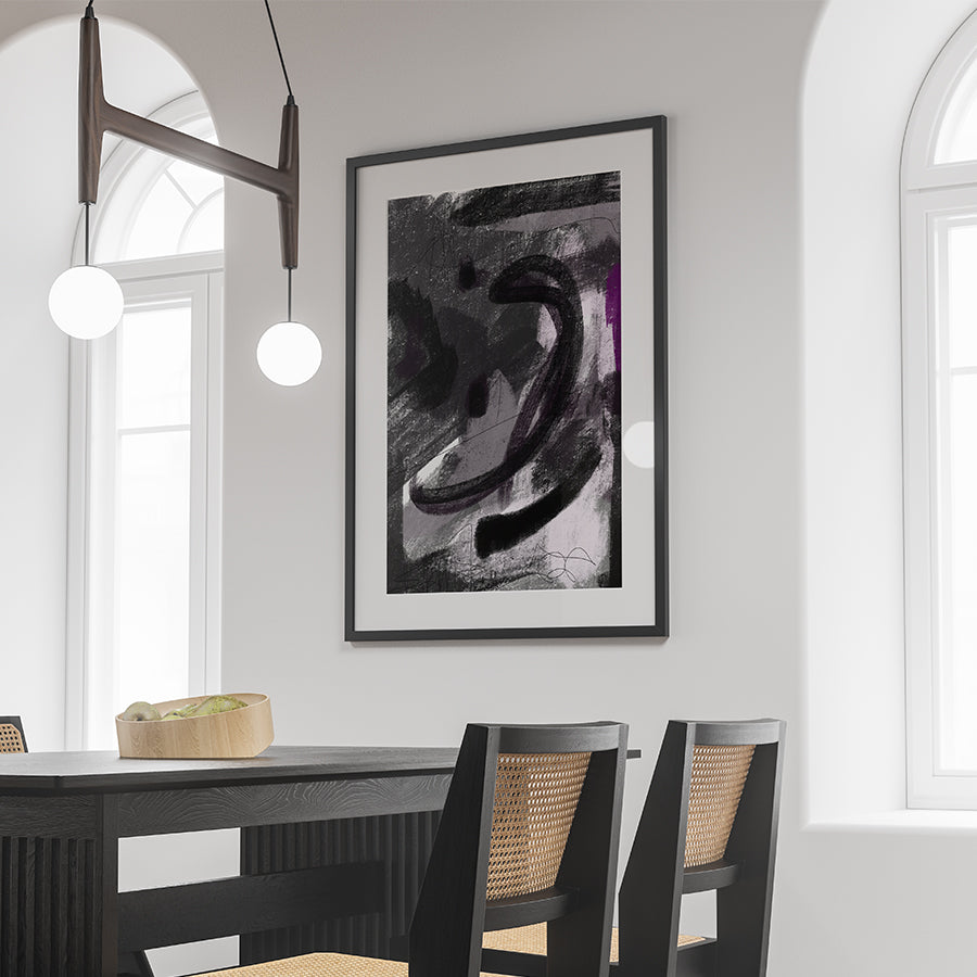 Coal 3 - Abstract Collection - Baskı — görsel 3