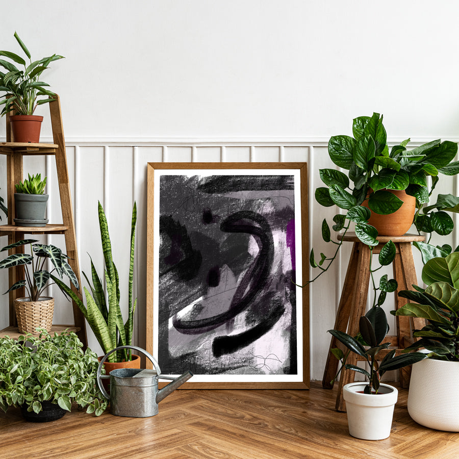 Coal 3 - Abstract Collection - Baskı — görsel 2