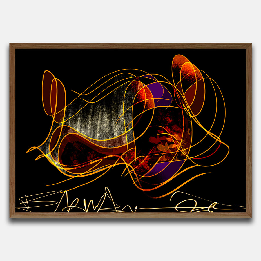 Light On Forest - Abstract Collection - Baskı — görsel 1