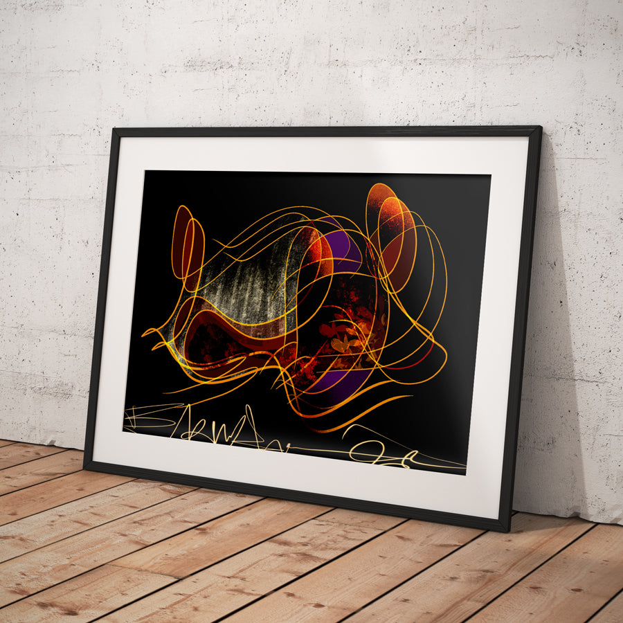 Light On Forest - Abstract Collection - Baskı — görsel 3