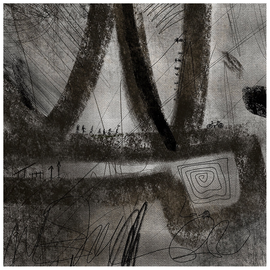 Coal 1 - Abstract Collection - Baskı — görsel 5