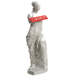 Drag&Drop transparent product image - Censored Venüs De Milo Statue