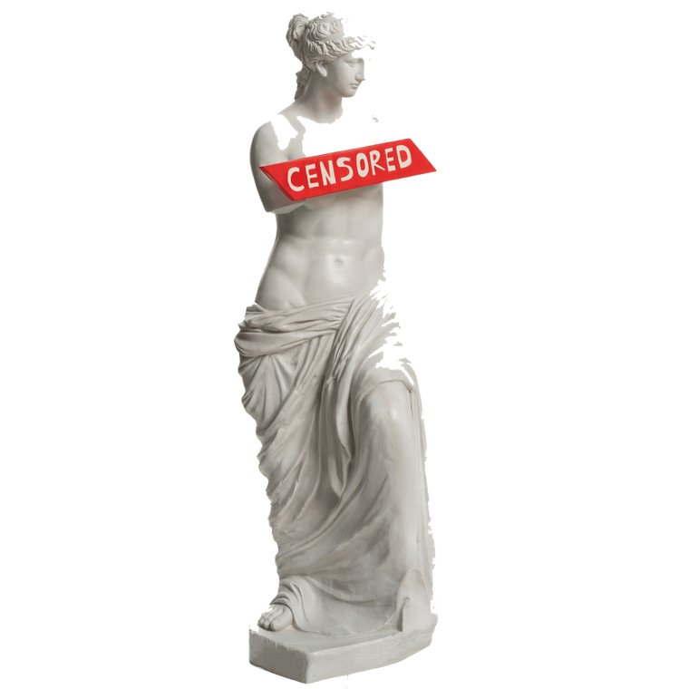 Drag&Drop transparent product image - Censored Venüs De Milo Statue