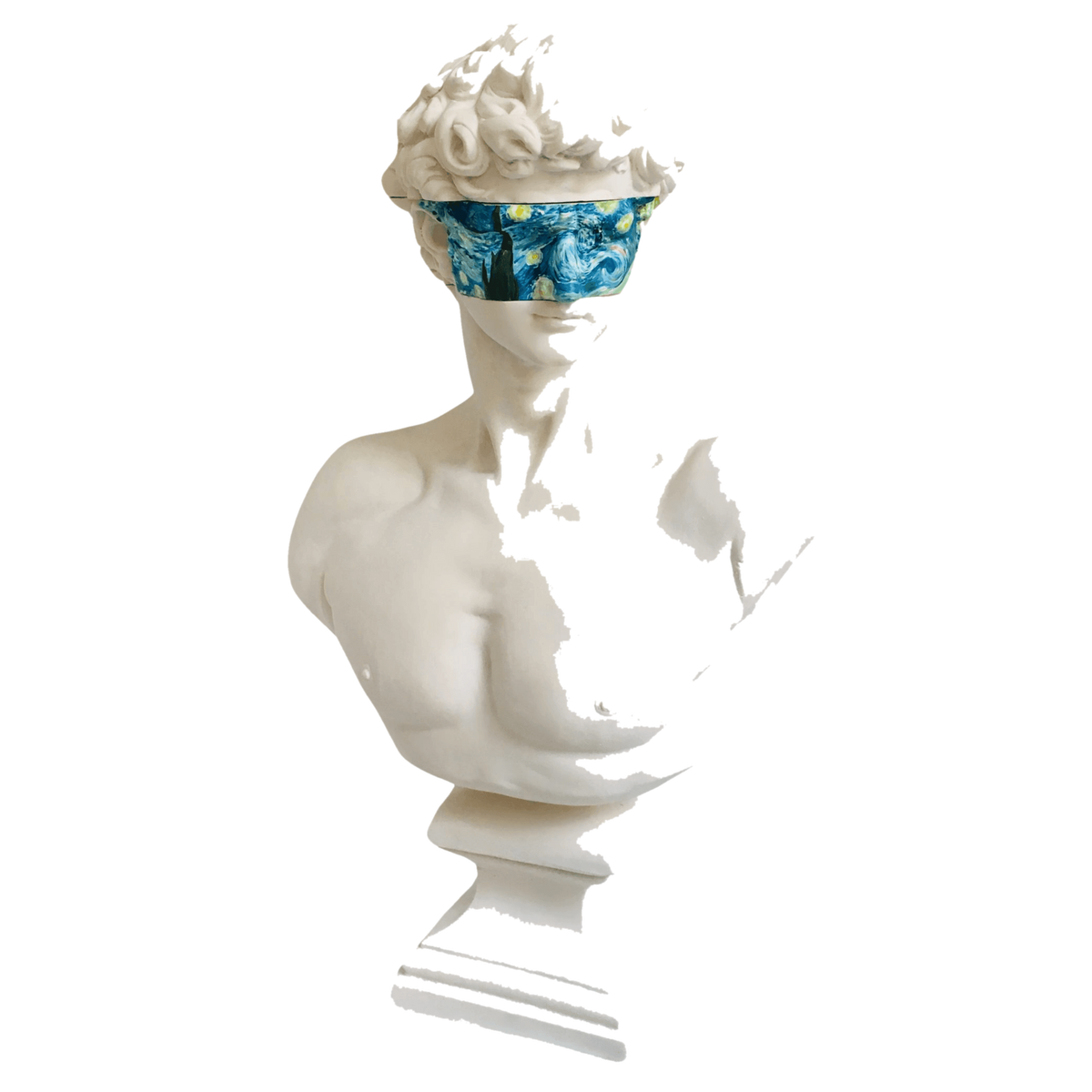 Design David Starry Night Sculpture – tasarım heykel şeffaf ana ürün görseli | Drag&Drop