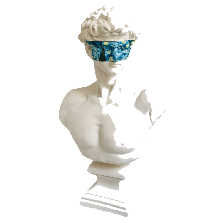 Drag&Drop transparent product image - Design David Starry Night Sculpture